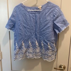 Jcrew chambray top